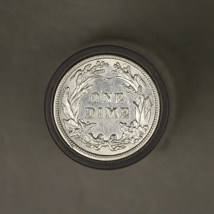 Barber Dime 1914 P Old Cleaning 