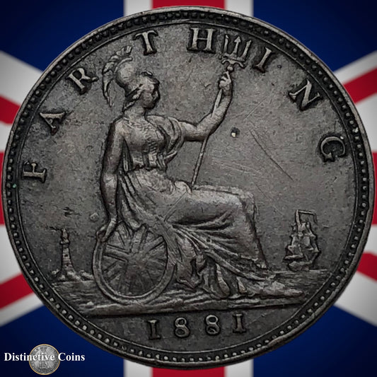 Great Britain 1881 Farthing 1/4d GB3851