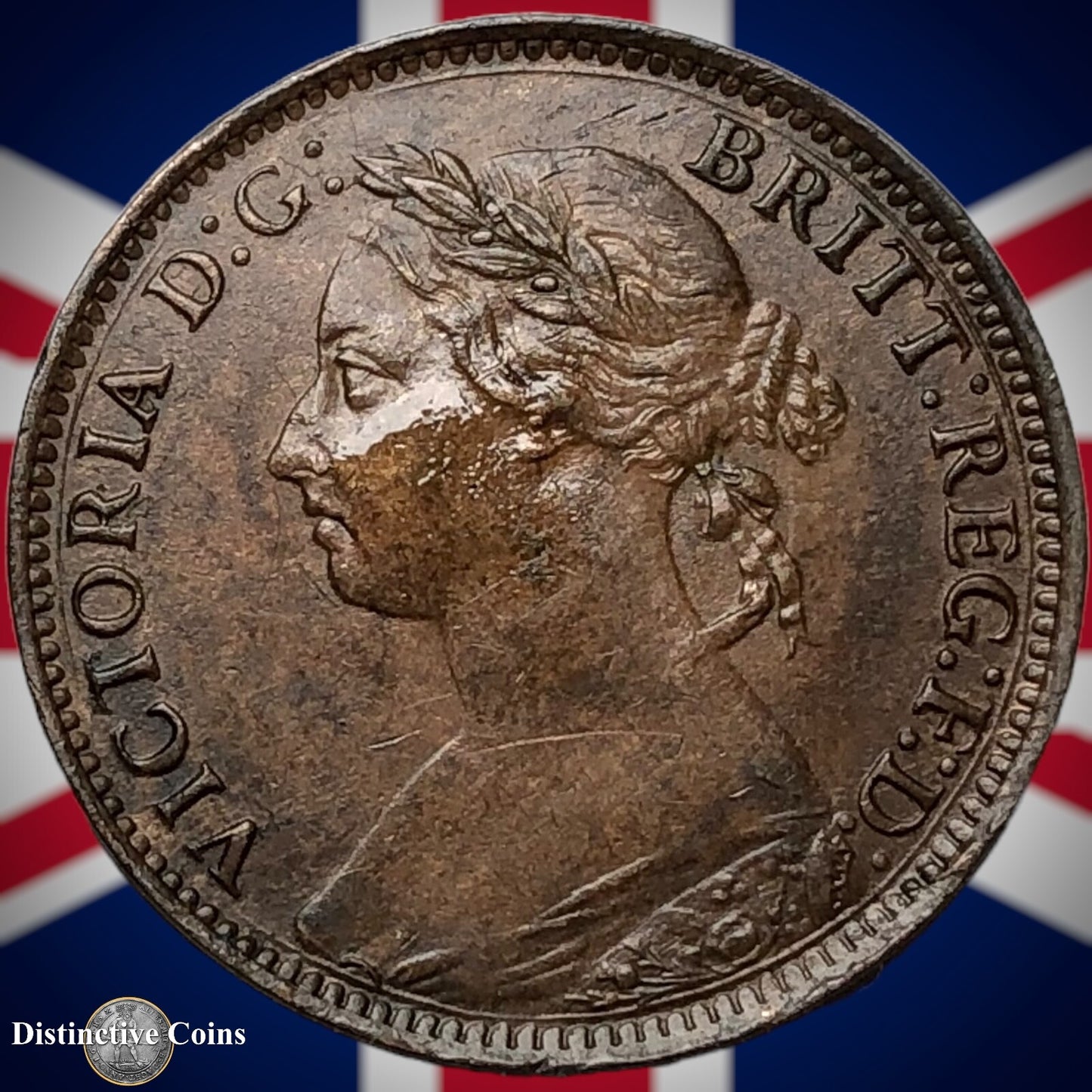 Great Britain 1891 Farthing 1/4d GB4309