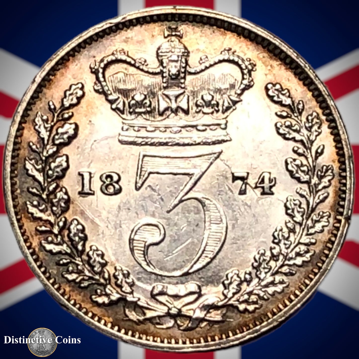 Great Britain 1874 Three Pence GB1869