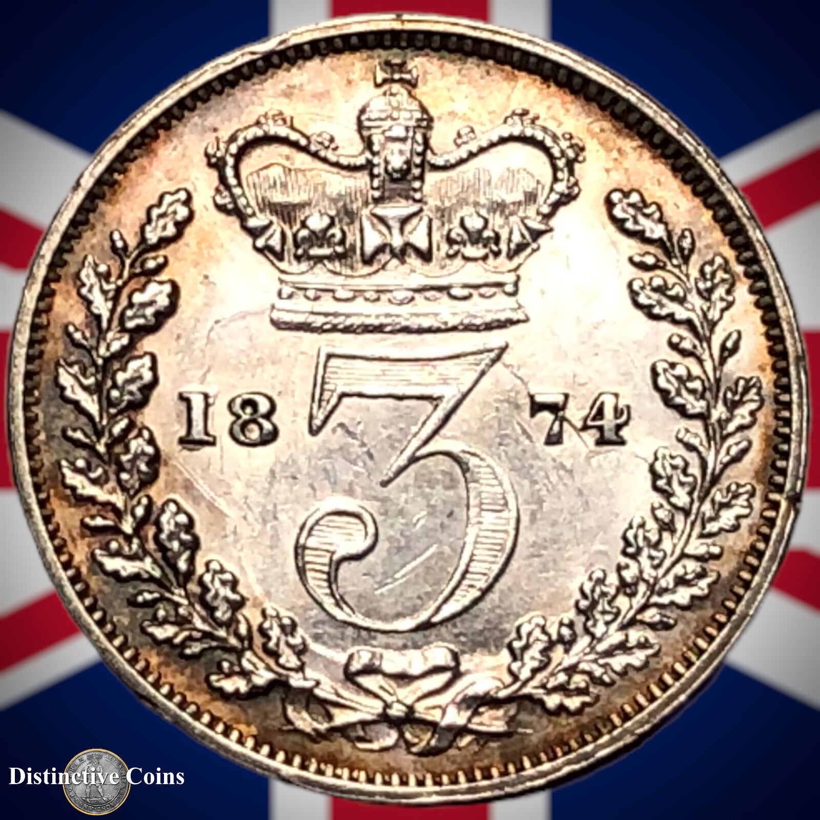 Great Britain 1874 Three Pence GB1869