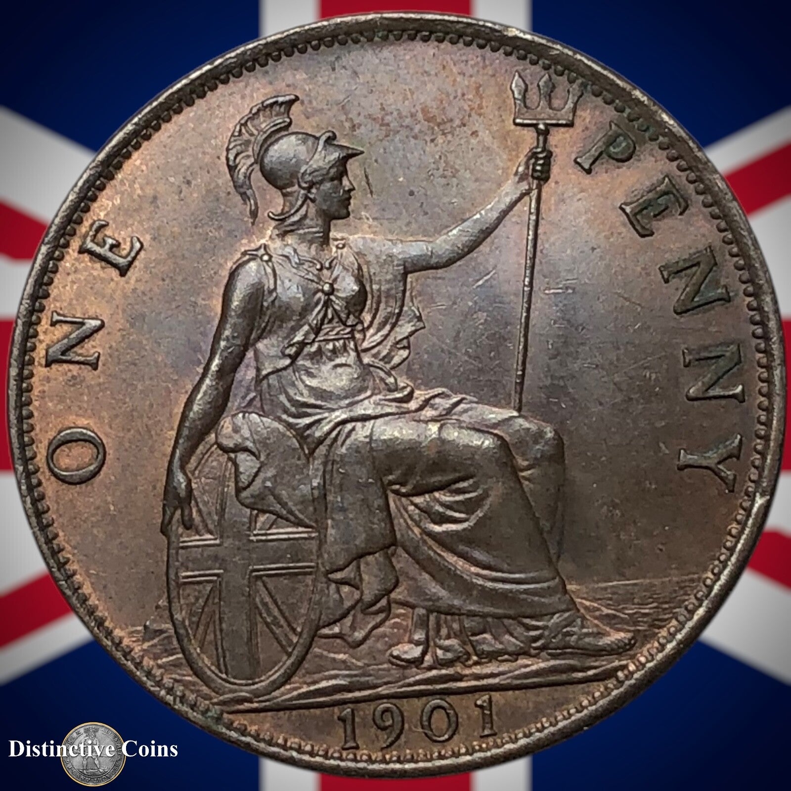 Great Britain 1901 Penny 1d GB6658