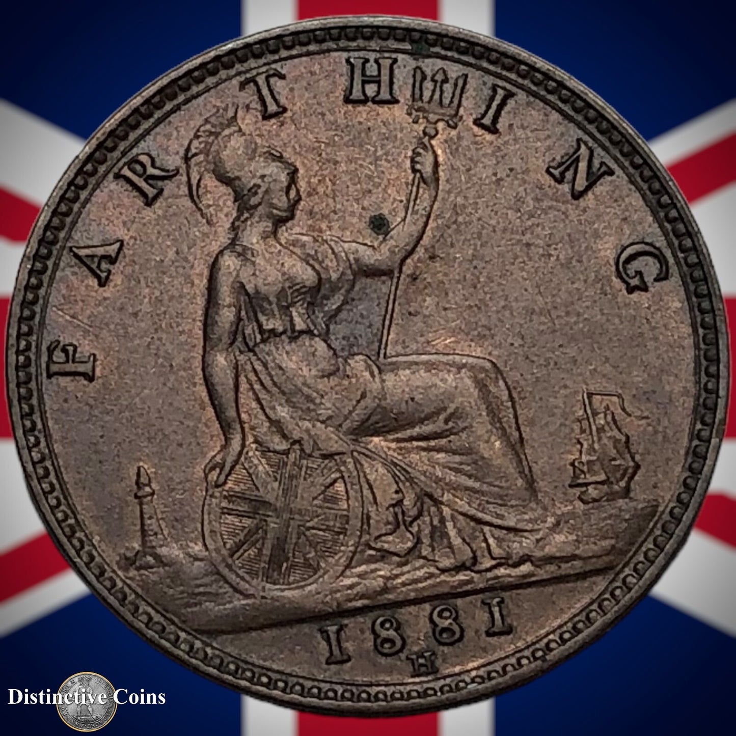 Great Britain 1881 H Farthing 1/4d GB3973