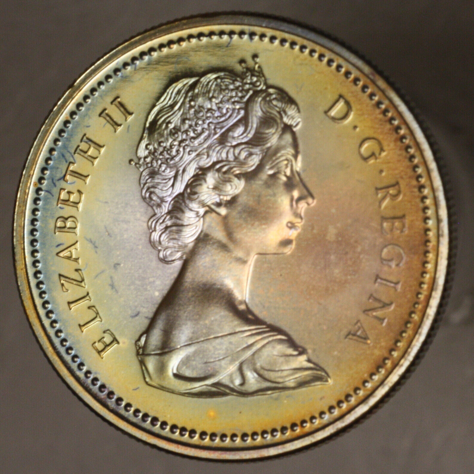 Canada 1973 Silver Dollar $ Beautifully Toned