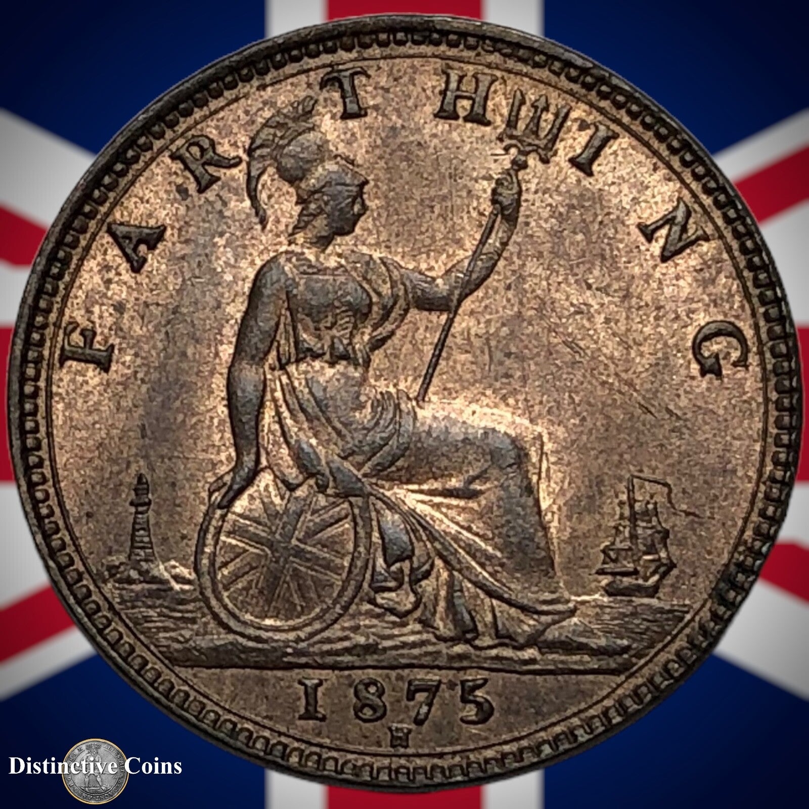 Great Britain 1875 H Farthing 1/4d GB3762