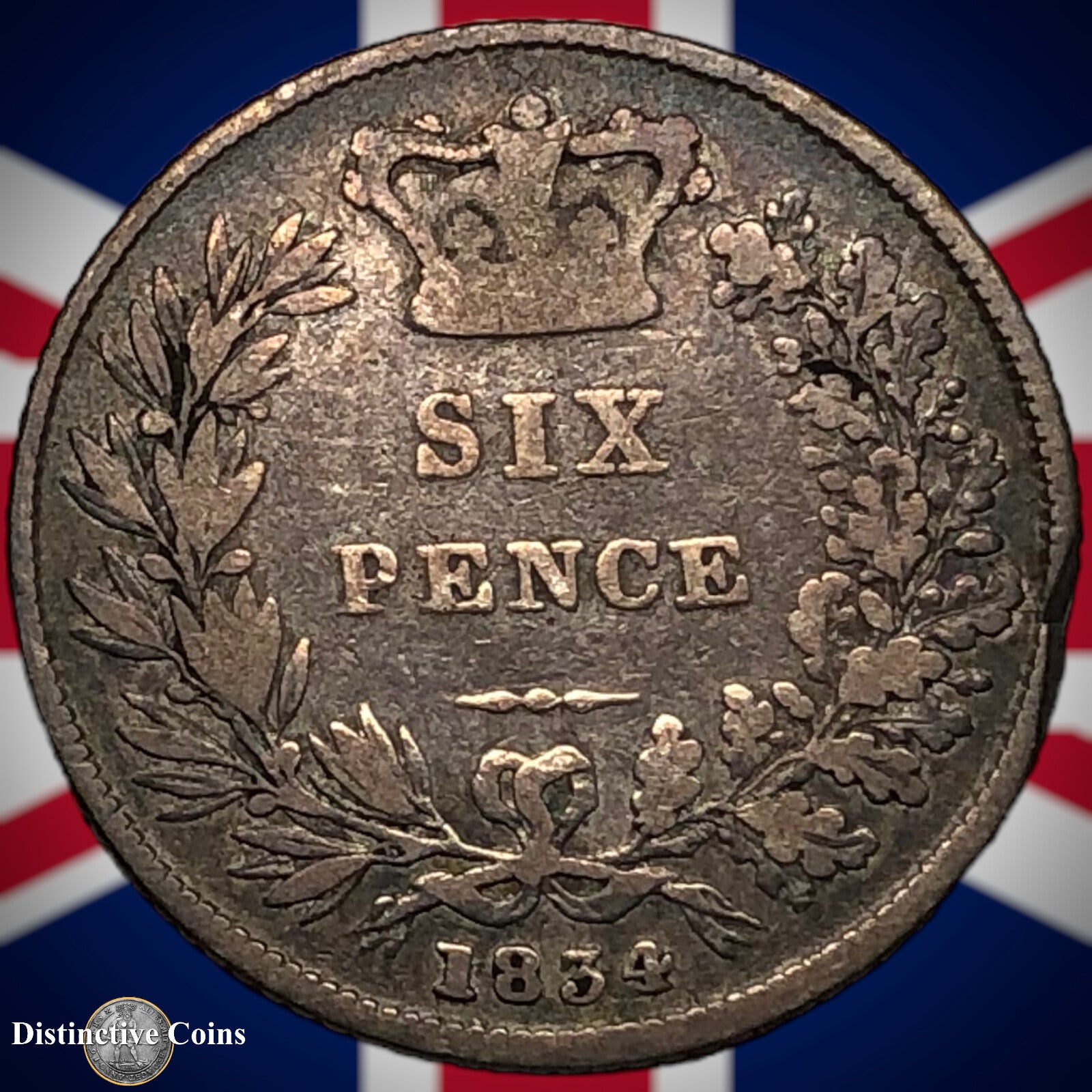 Great Britain 1834 Six Pence GB2553