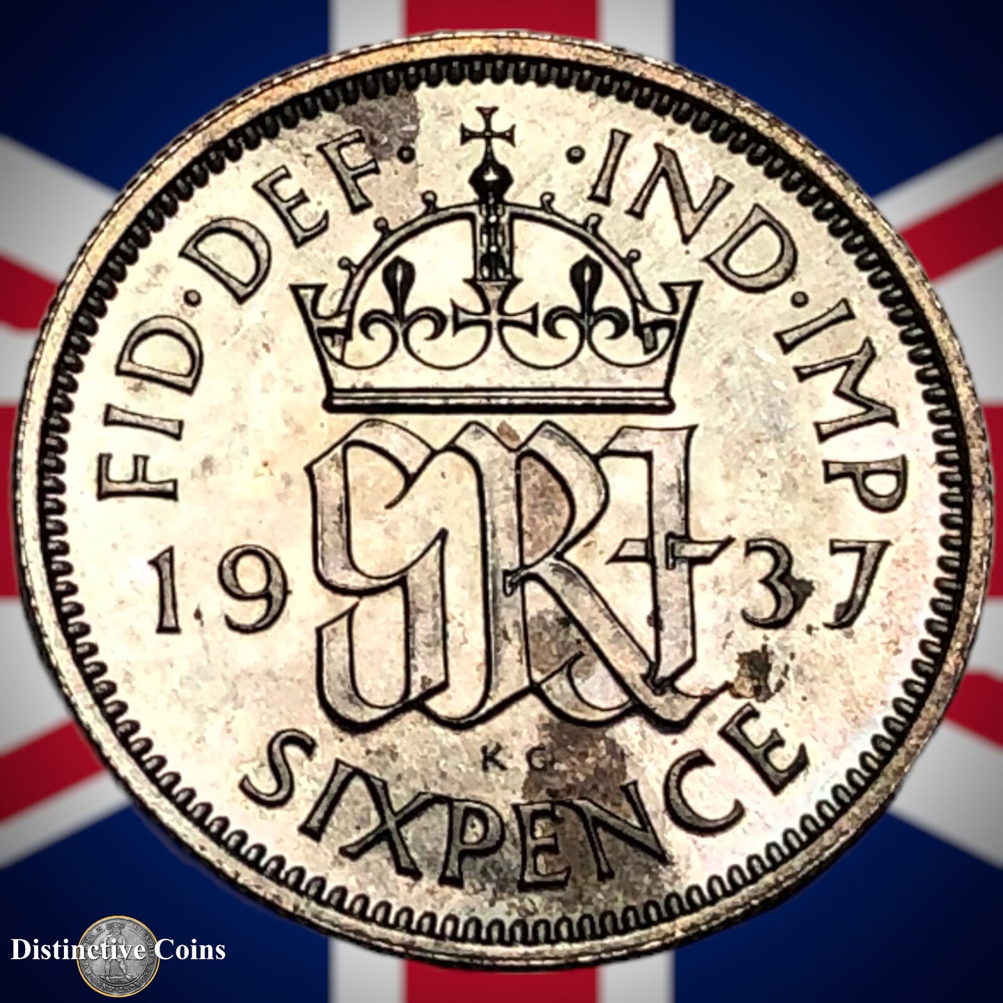 Great Britain 1937 Proof Six Pence GB1719