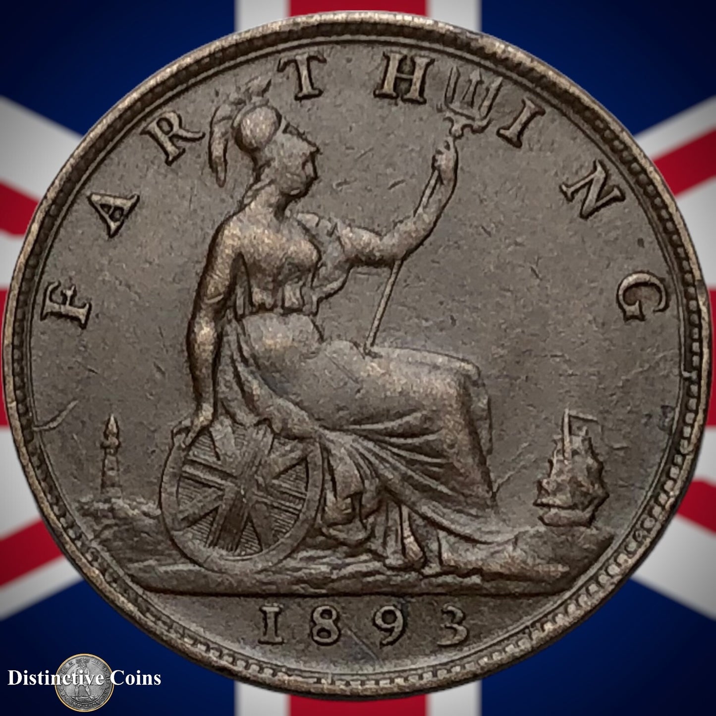 Great Britain 1893 Farthing 1/4d GB4339