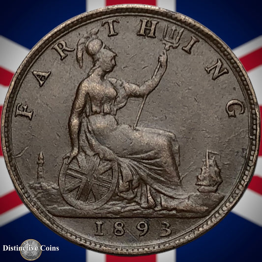 Great Britain 1893 Farthing 1/4d GB4339
