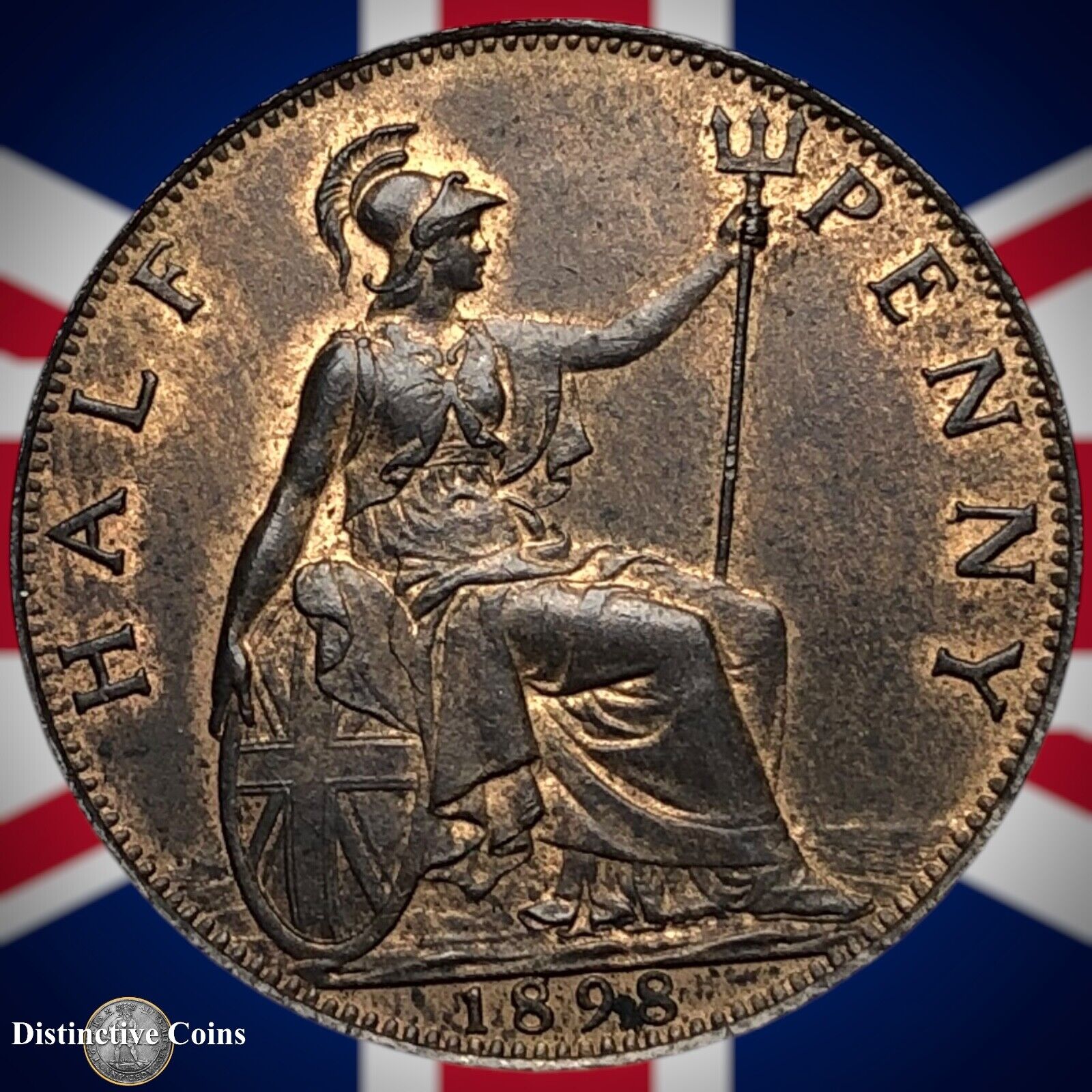 Great Britain 1898 Half Penny 1/2d GB5735