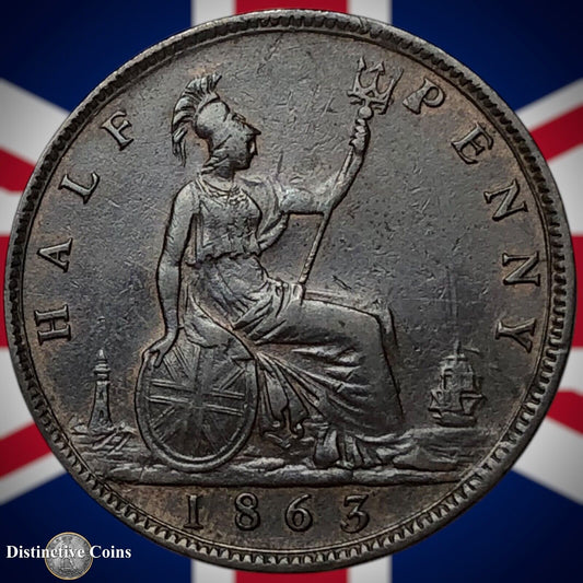 Great Britain 1863 Half Penny 1/2d GB5454