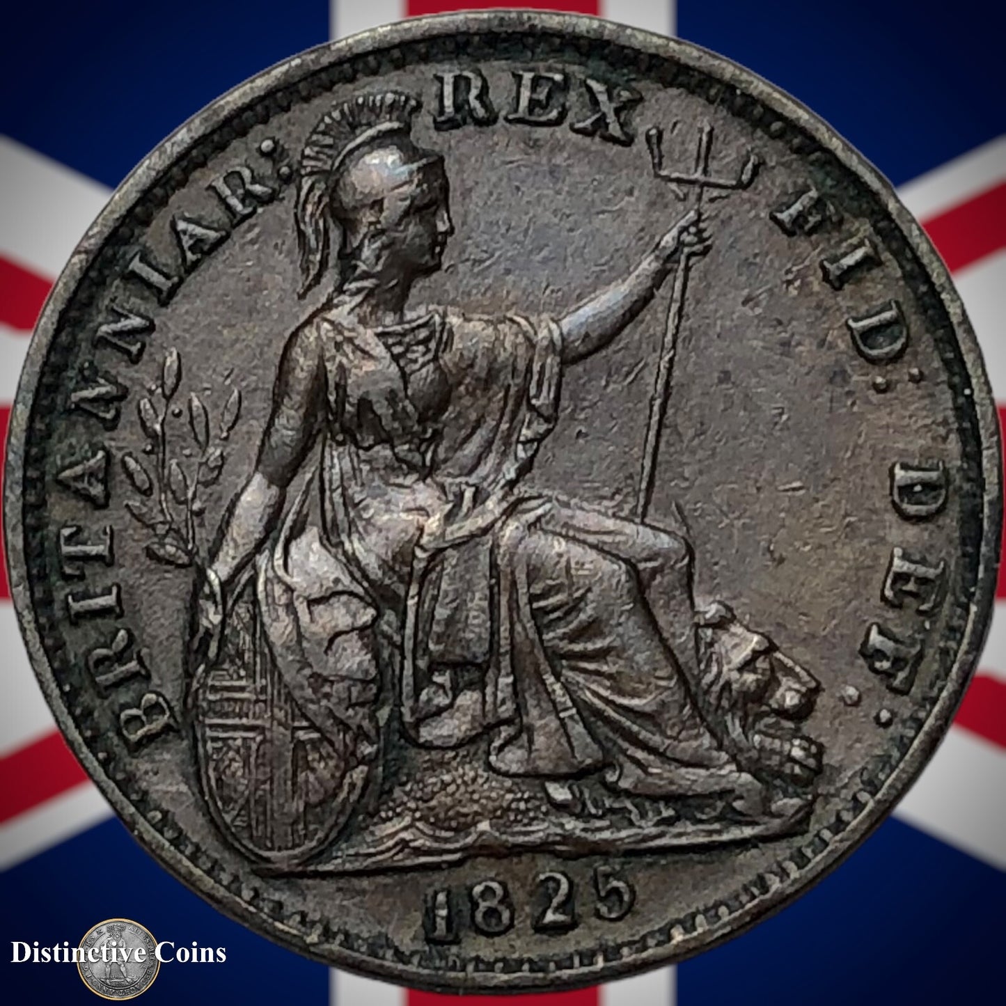 Great Britain 1825 Farthing 1/4d GB3291