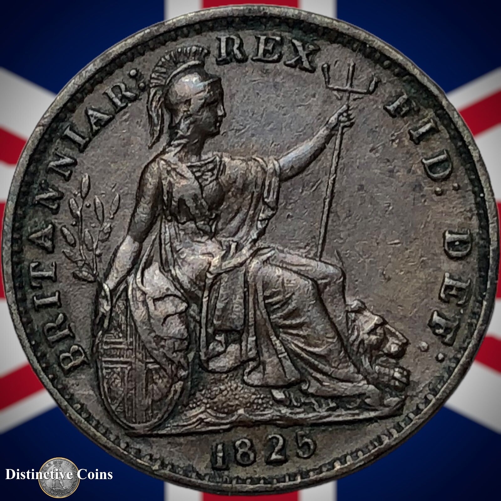 Great Britain 1825 Farthing 1/4d GB3291