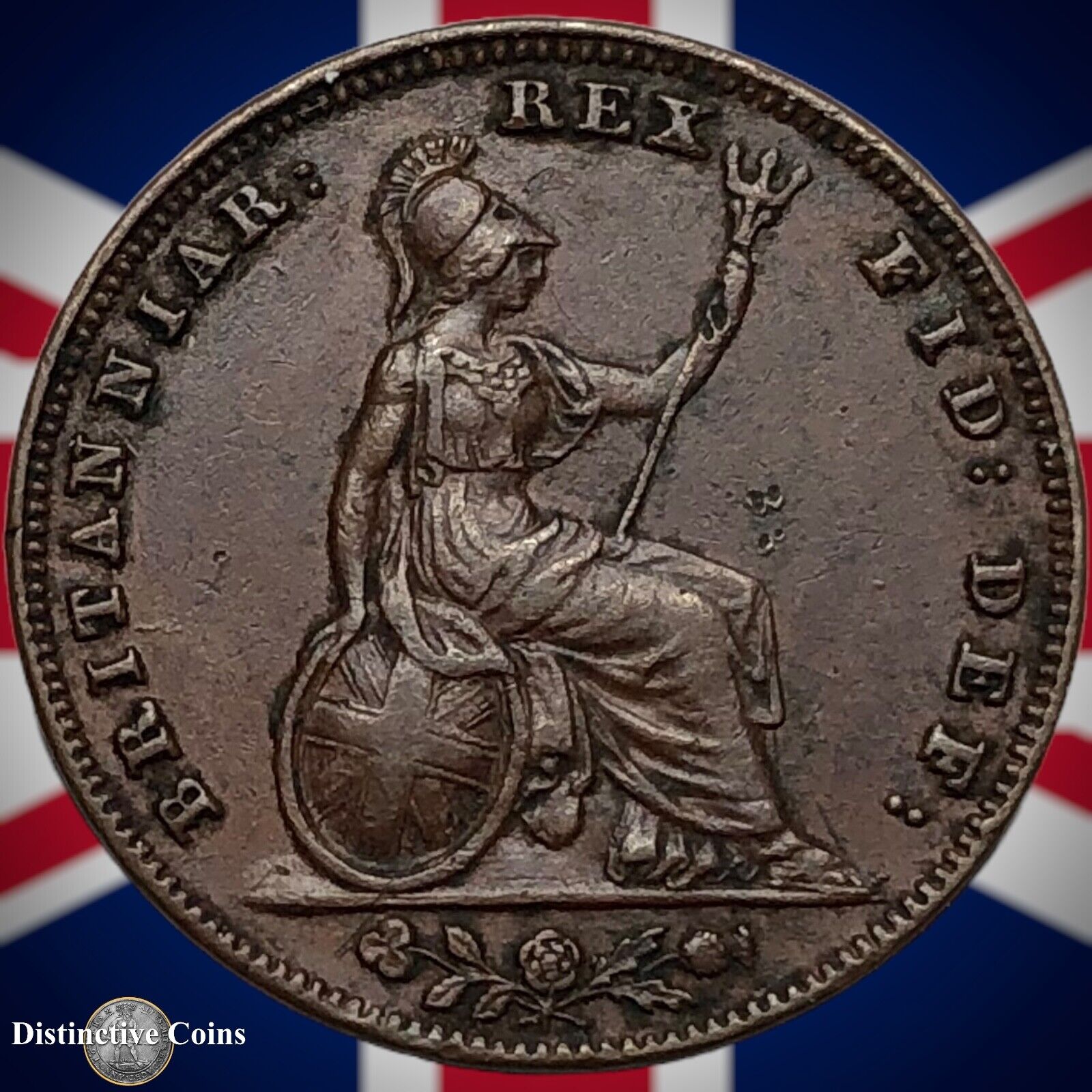 Great Britain 1837 Farthing 1/4d GB3390