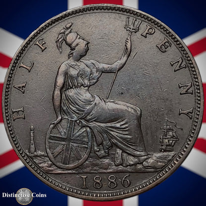 Great Britain 1886 Half Penny 1/2d GB5589