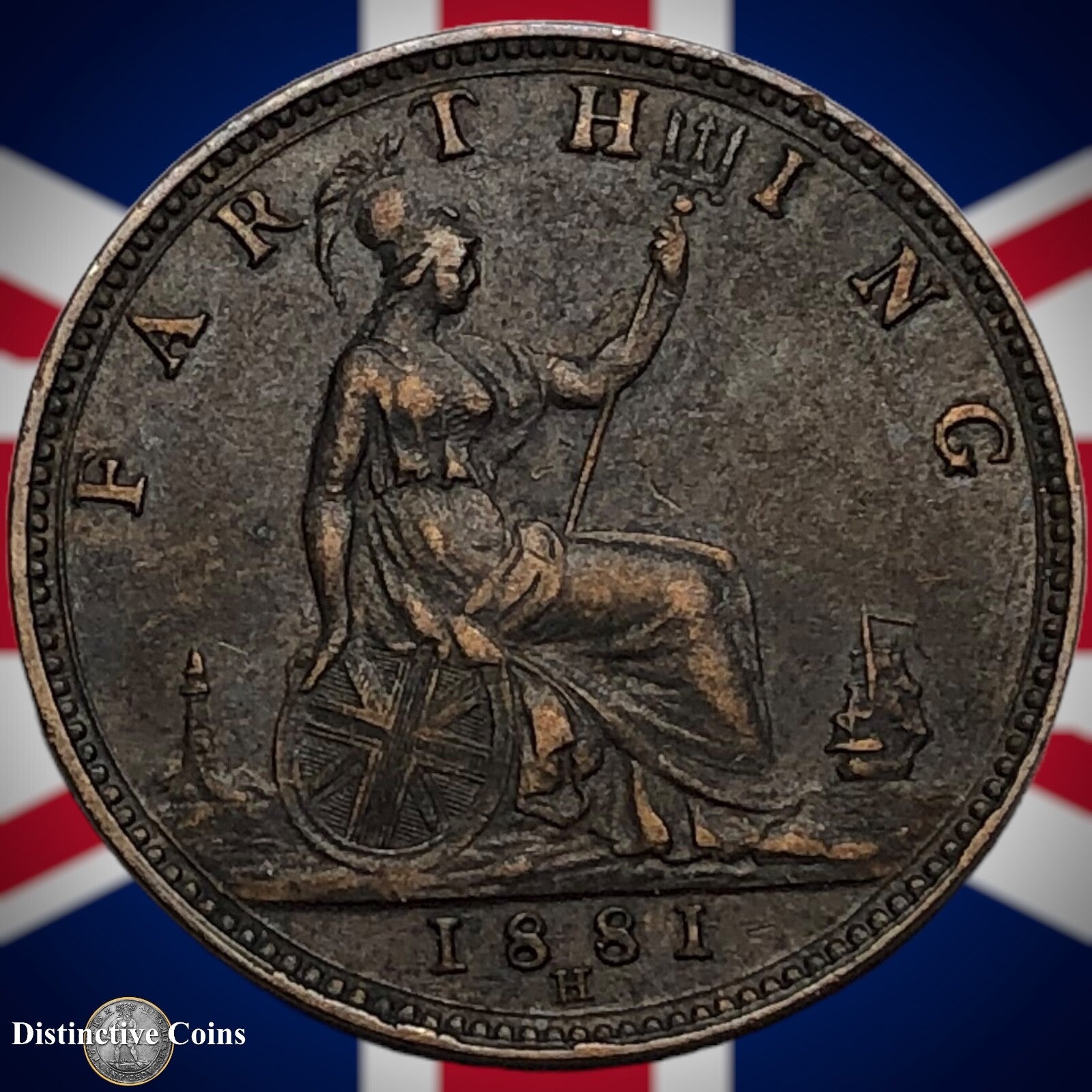 Great Britain 1881 H Farthing 1/4d GB3896