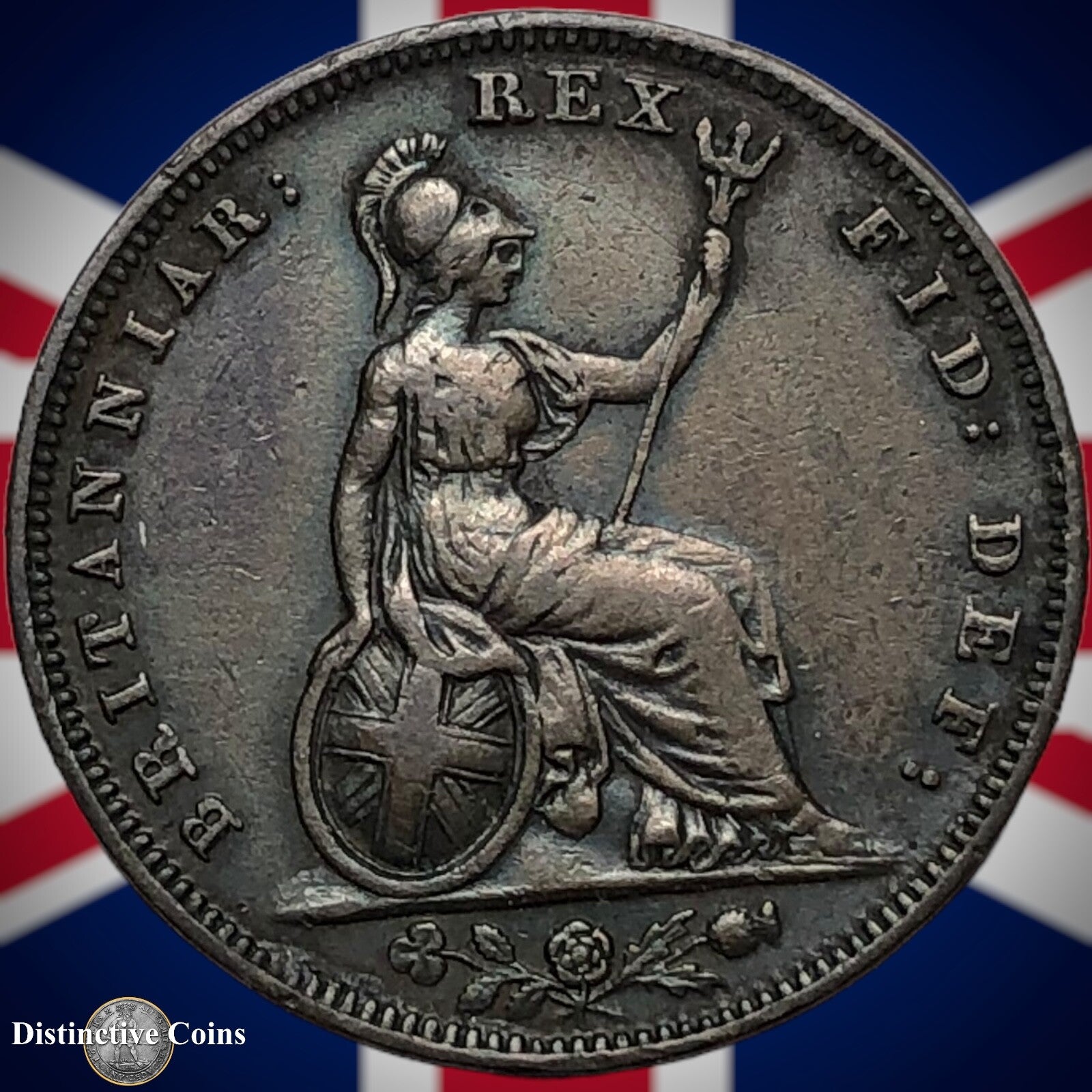 Great Britain 1829 Farthing 1/4d GB3342