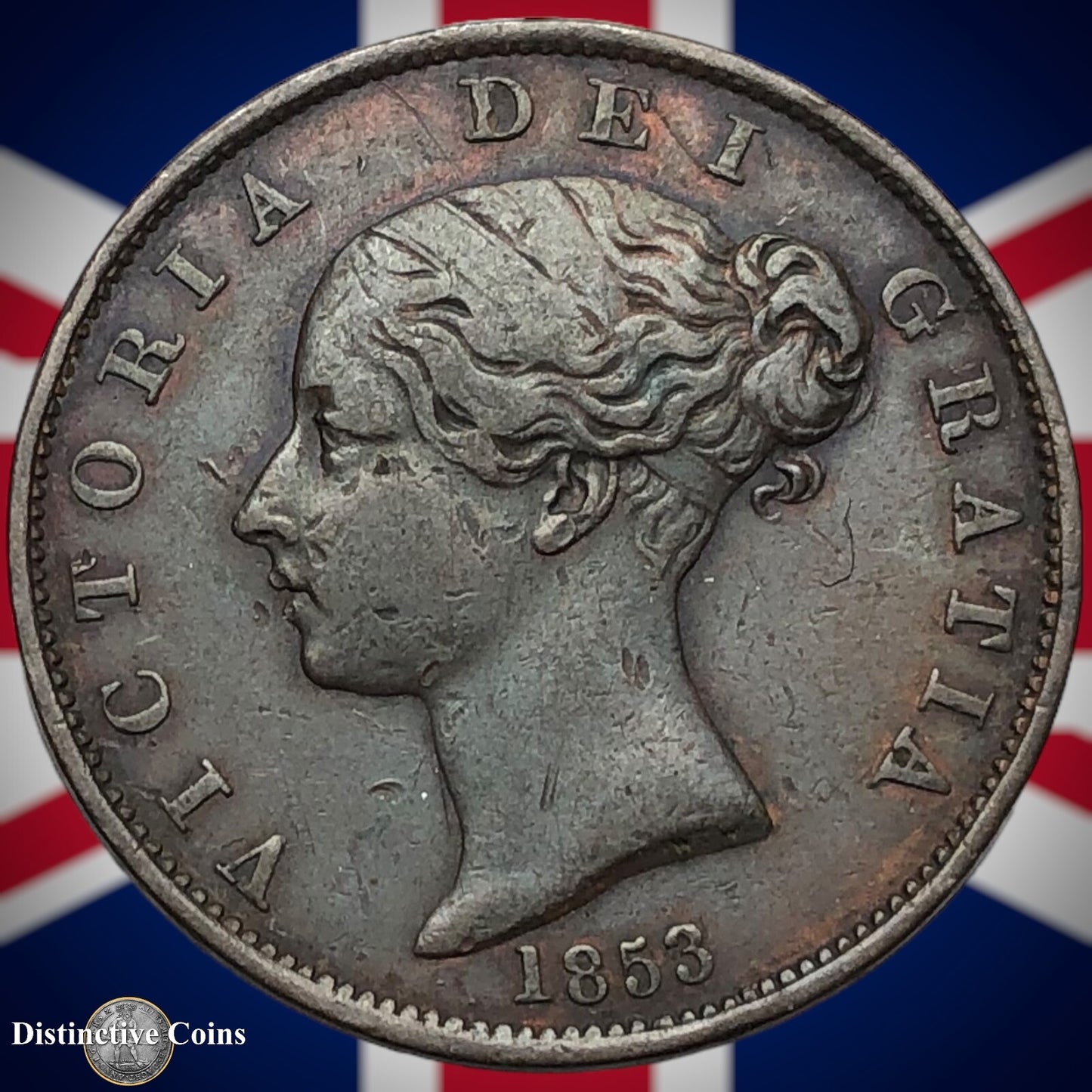 Great Britain 1853 Half Penny 1/2d GB5255