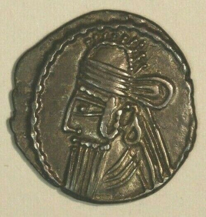 147-191 AD Parthian Kingdom Silver Drachma Vologases IV C013