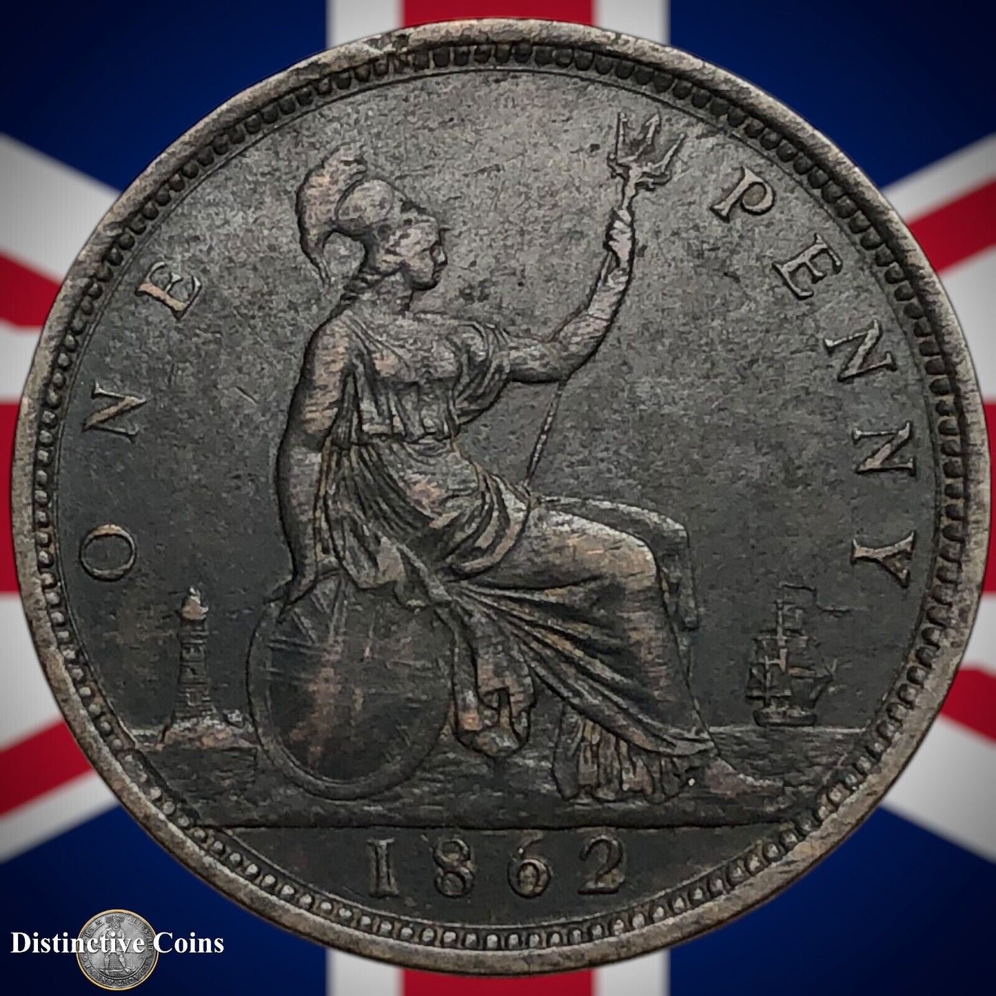 Great Britain 1862 Penny 1d GB6222