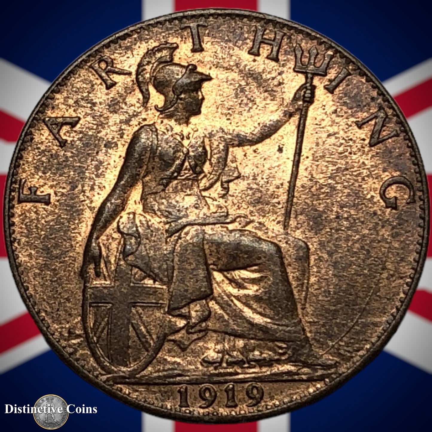 Great Britain 1919 Farthing 1/4d GB4734