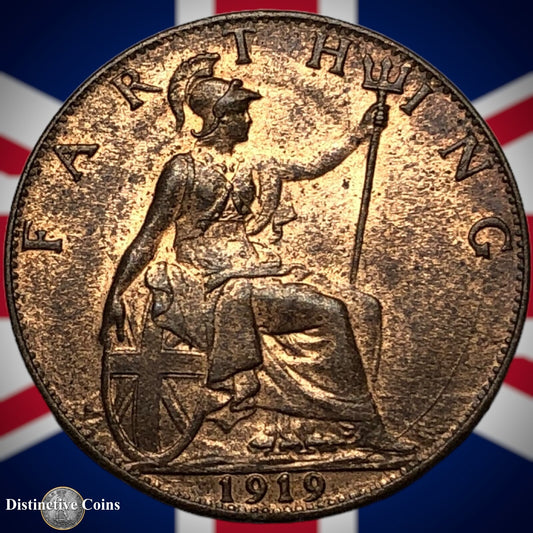 Great Britain 1919 Farthing 1/4d GB4734