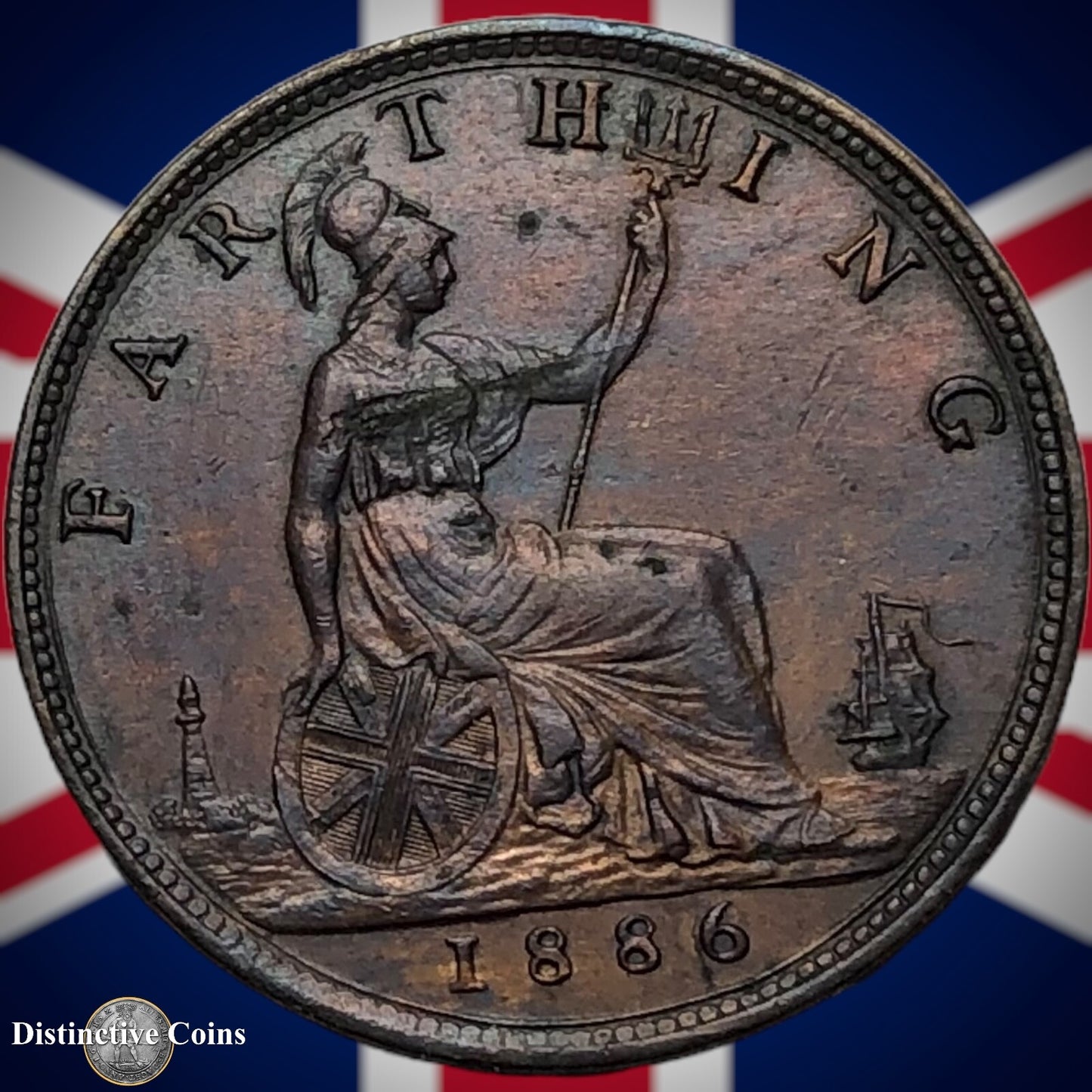 Great Britain 1886 Farthing 1/4d GB4235