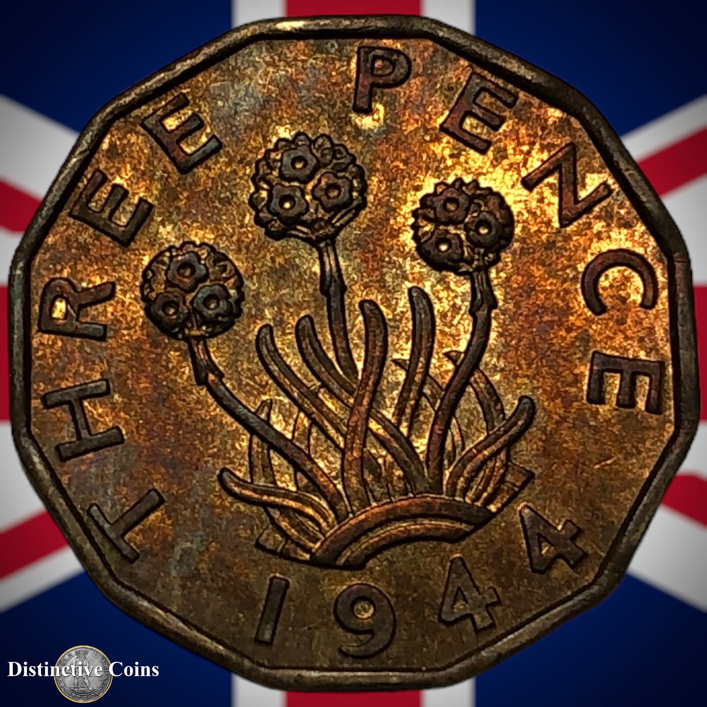 Great Britain 1944 Three Pence GB2432