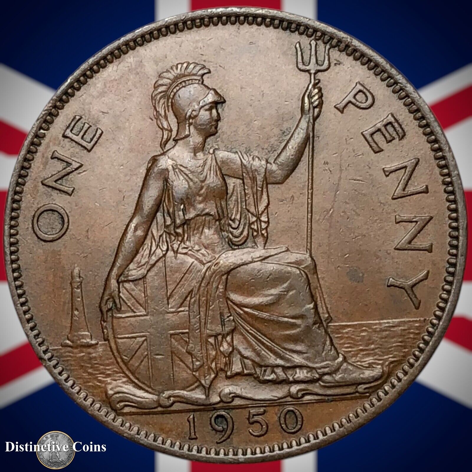 Great Britain 1950 Penny 1d GB7304
