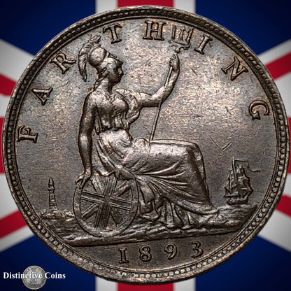 Great Britain 1893 Farthing 1/4d GB4362