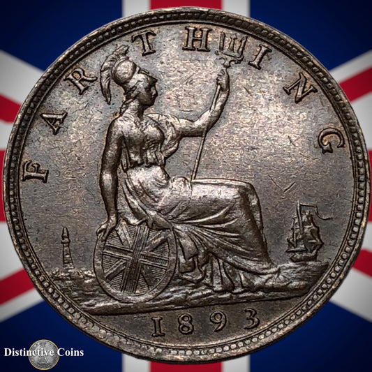 Great Britain 1893 Farthing 1/4d GB4362