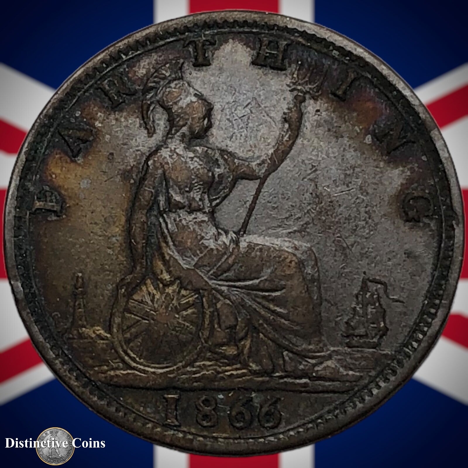 Great Britain 1866 Farthing 1/4d GB3559