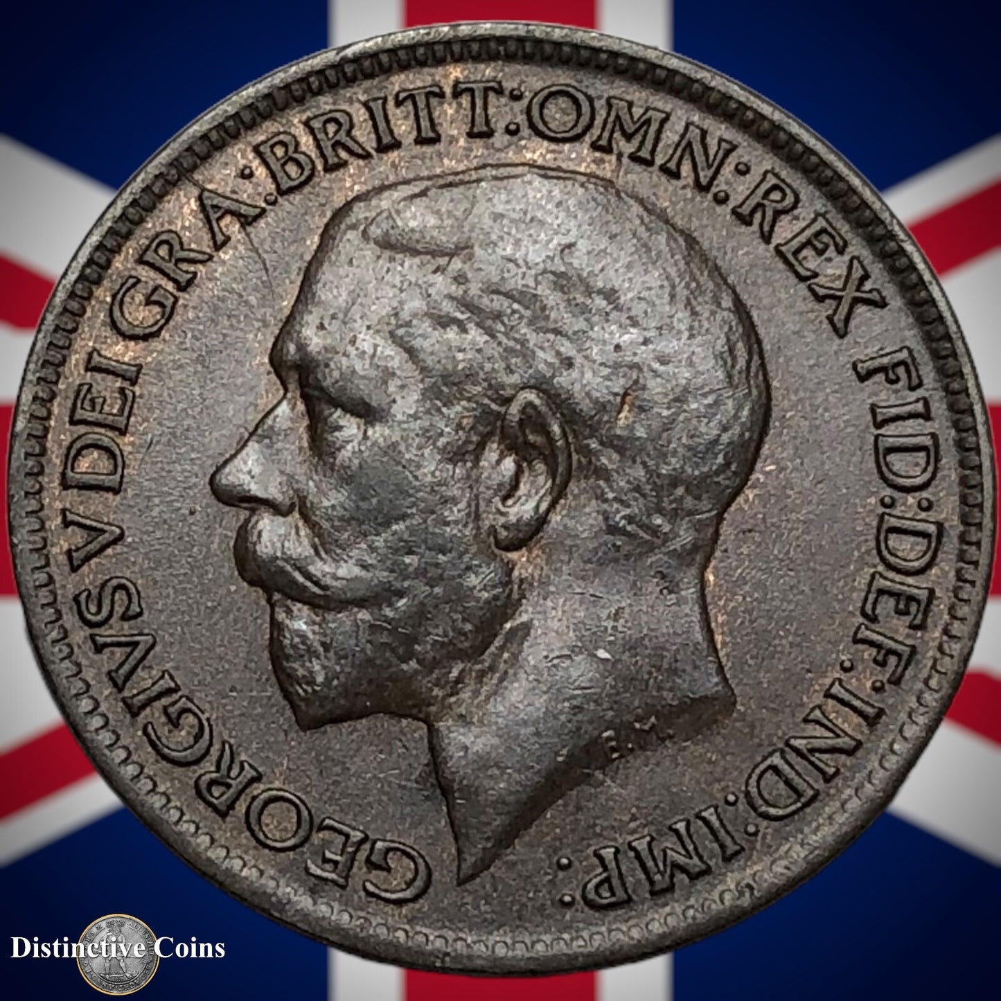 Great Britain 1918 Farthing 1/4d GB4689