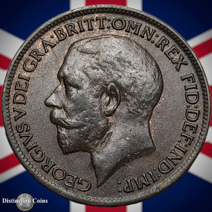 Great Britain 1918 Farthing 1/4d GB4689