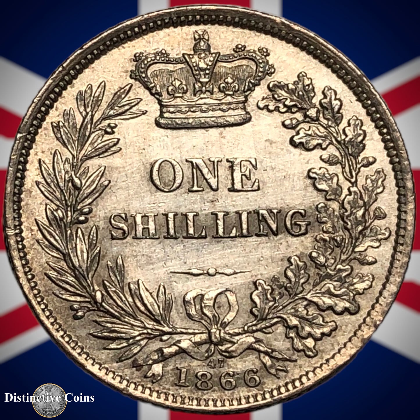 Great Britain 1866 British One Shilling GB0289