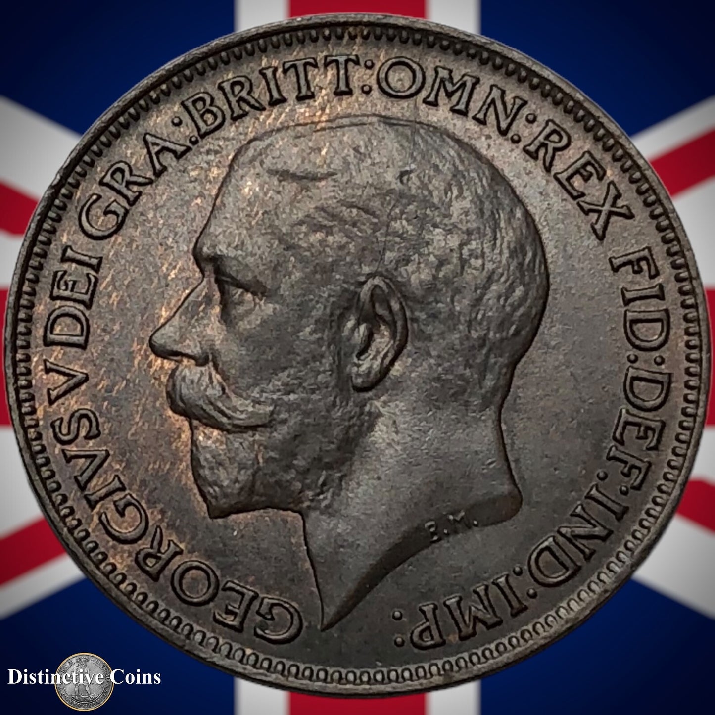 Great Britain 1922 Farthing 1/4d GB4756