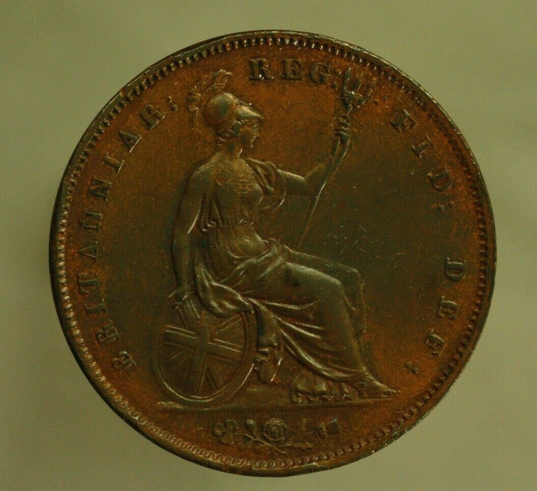 Great Britain 1853 1 Penny (Faint Hair Lines Under Toning on Reverse)  A328