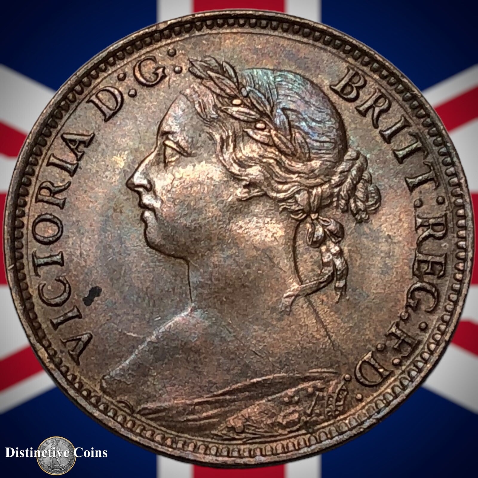 Great Britain 1886 Farthing 1/4d GB4243
