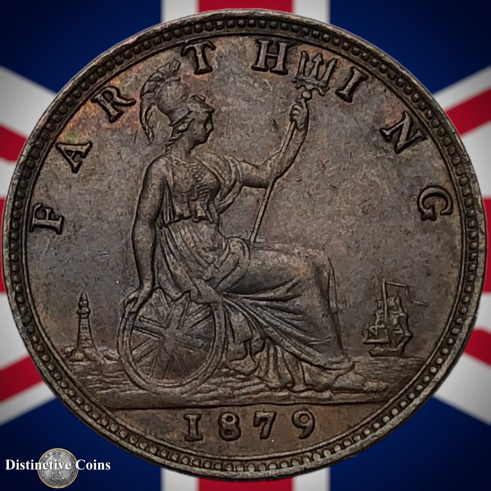 Great Britain 1879 Farthing 1/4d GB3821