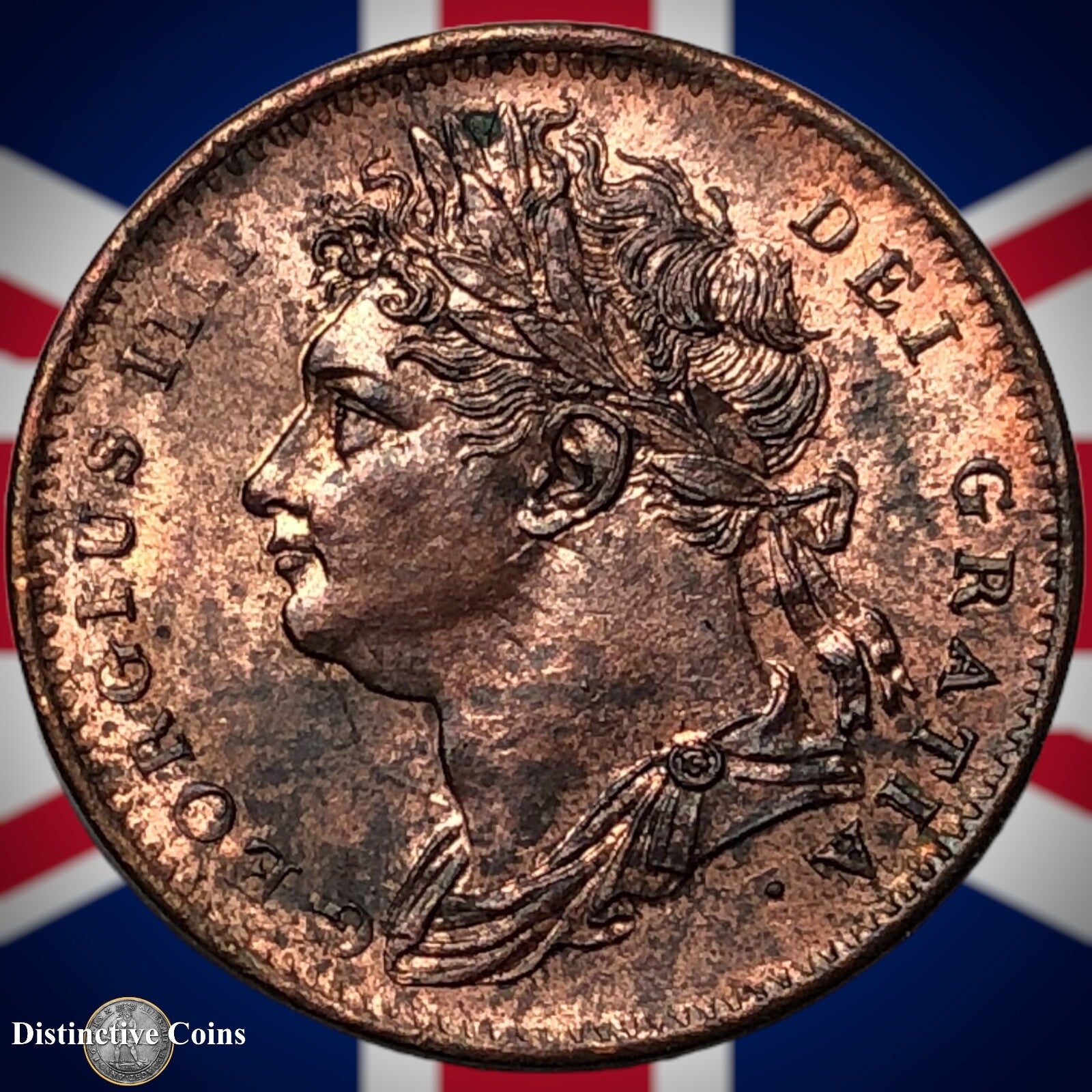 Great Britain 1825 Farthing 1/4d GB3301