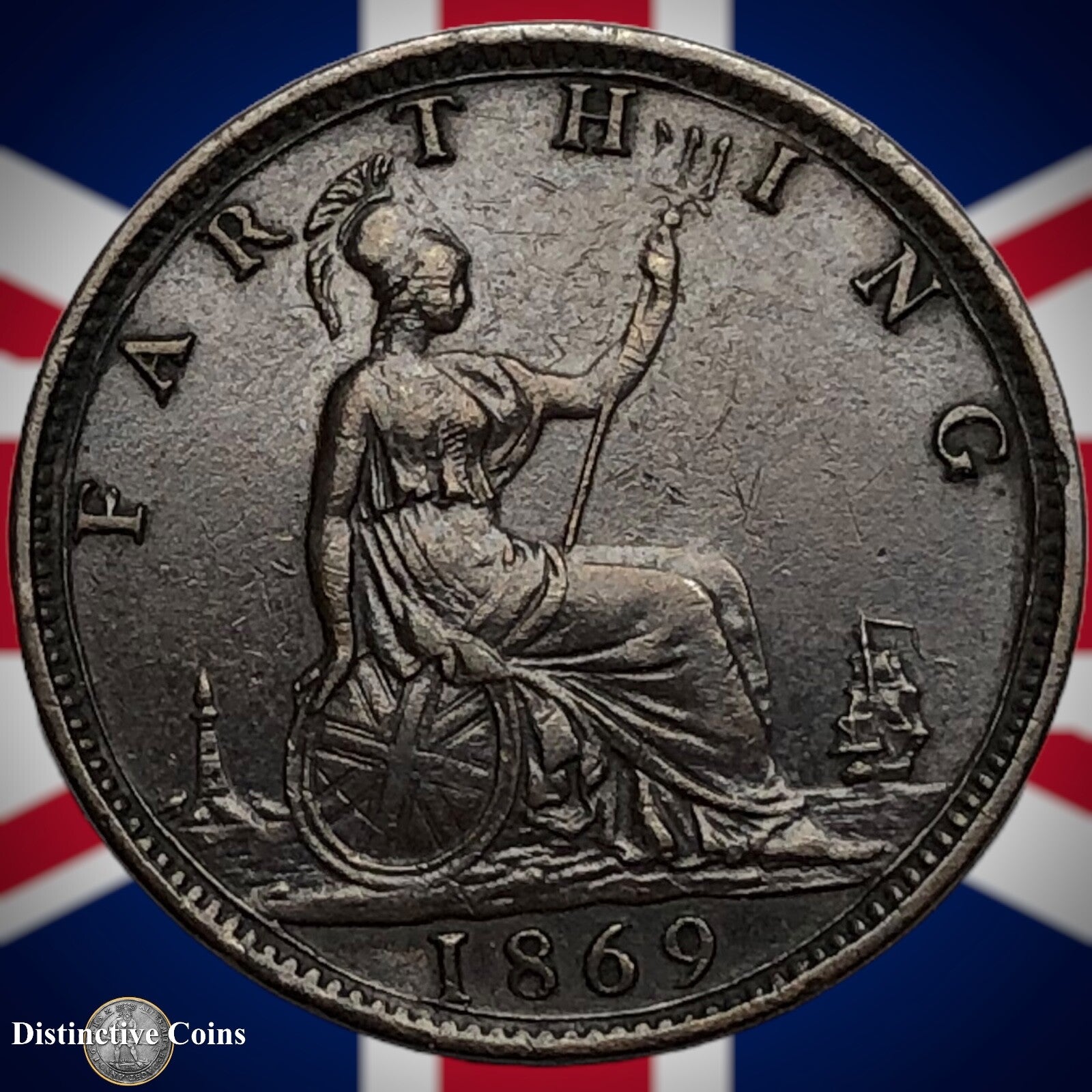 Great Britain 1869 Farthing 1/4d GB3645