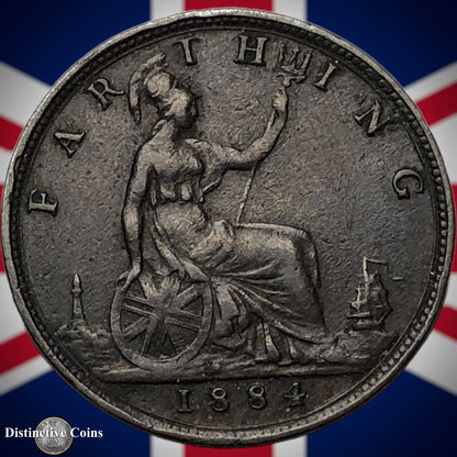 Great Britain 1884 Farthing 1/4d GB4099