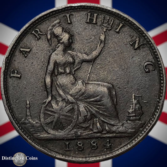 Great Britain 1884 Farthing 1/4d GB4099