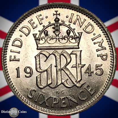 Great Britain 1945 Six Pence GB1766
