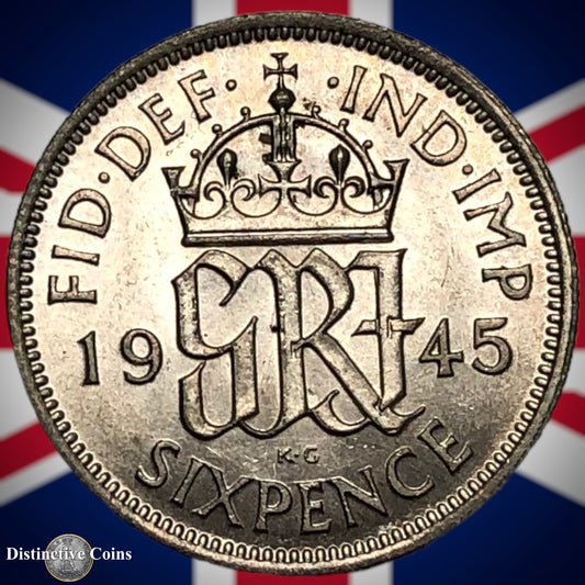 Great Britain 1945 Six Pence GB1766