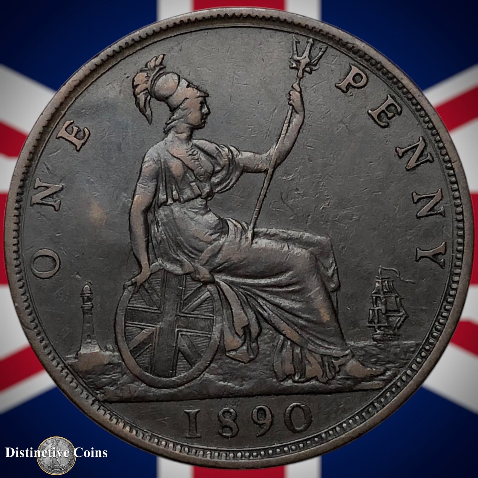 Great Britain 1890 Penny 1d GB6511