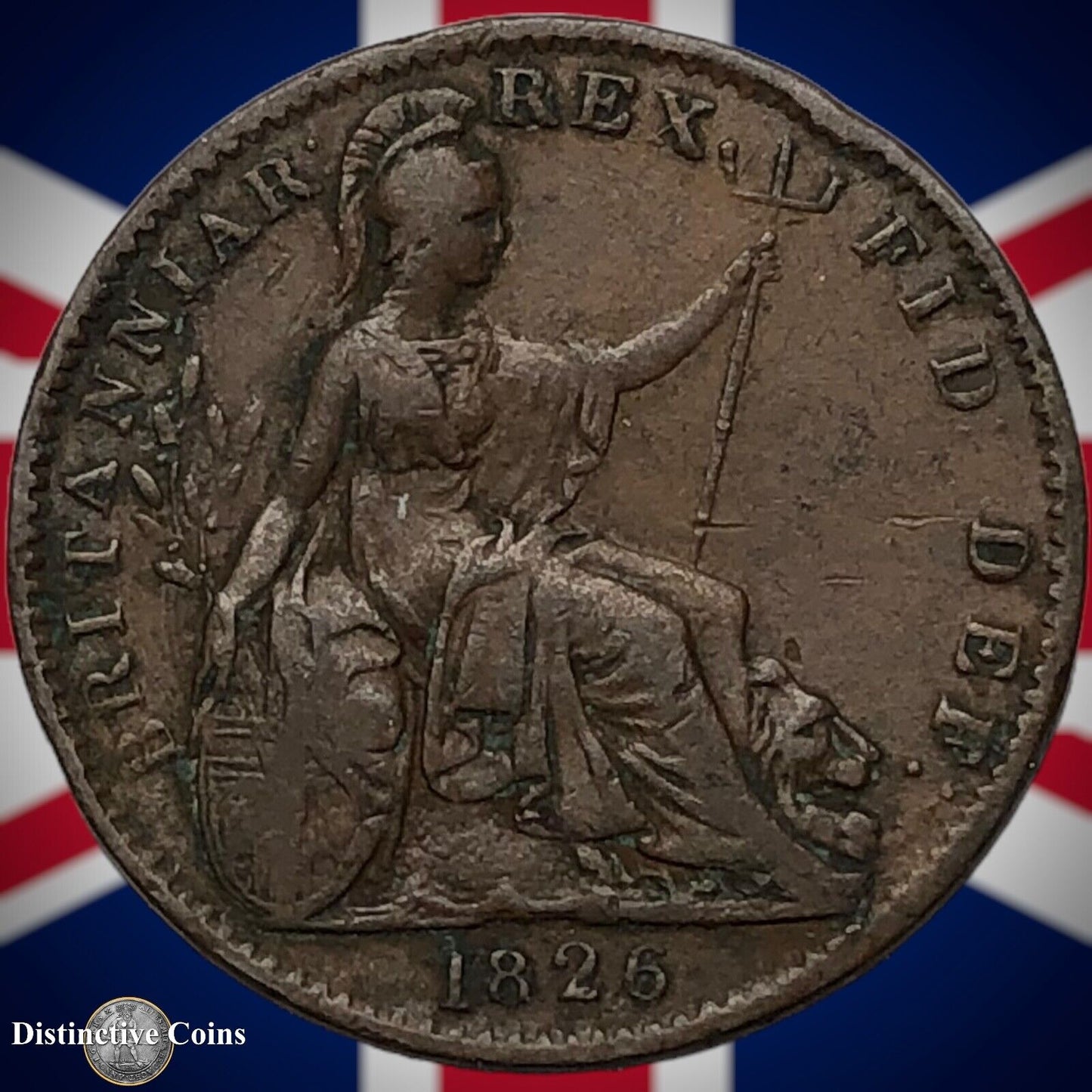 Great Britain 1826 Farthing 1/4d GB3313