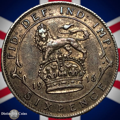 Great Britain 1916 Six Pence GB1605