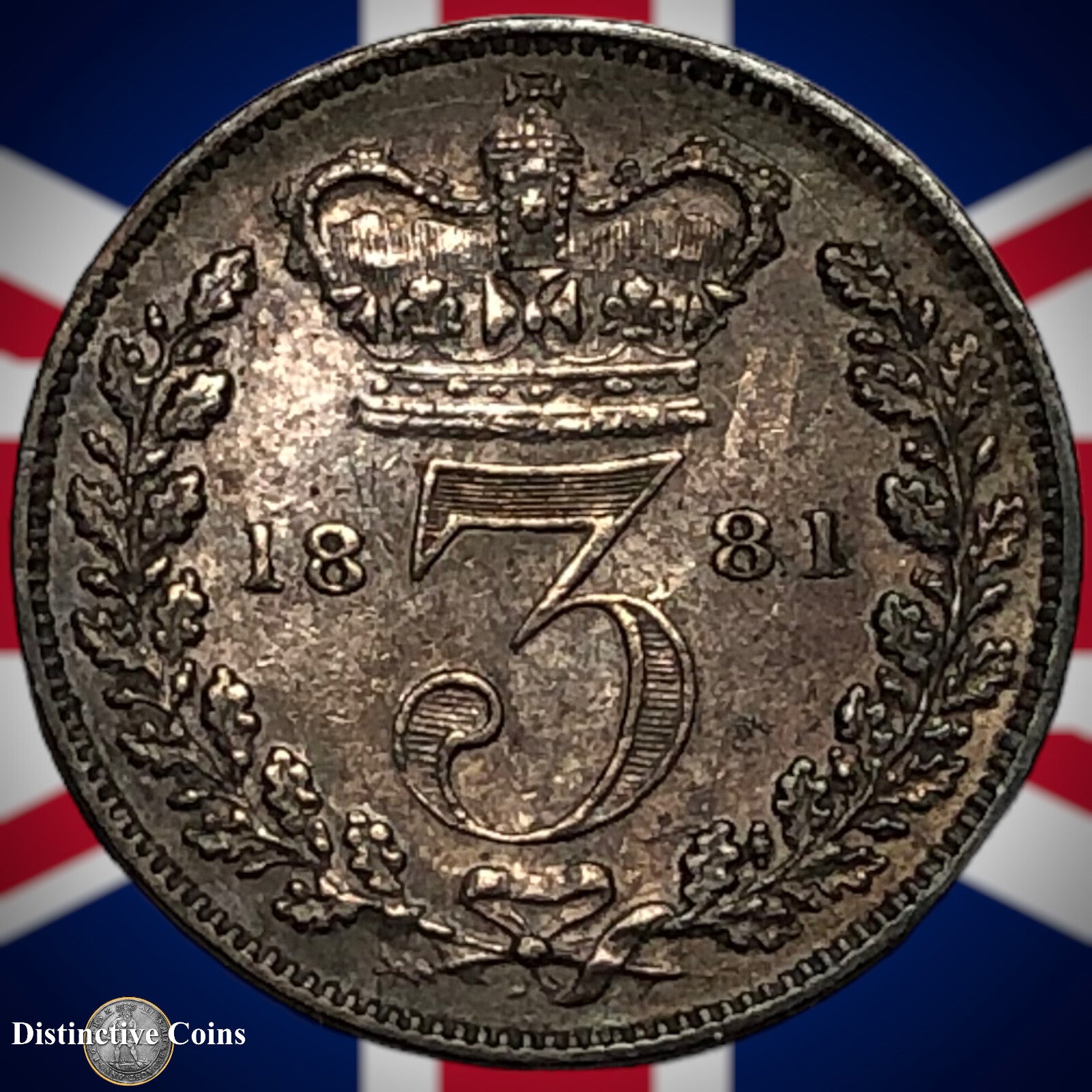 Great Britain 1881 Three Pence GB1917