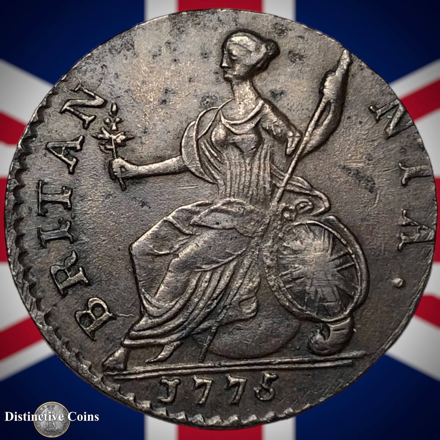 Great Britain 1775 Half Penny 1/2d GB5116